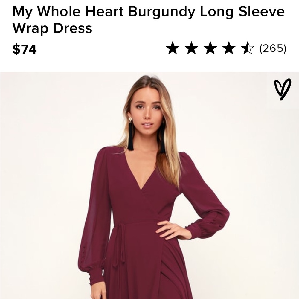 Lulus red maxi dress